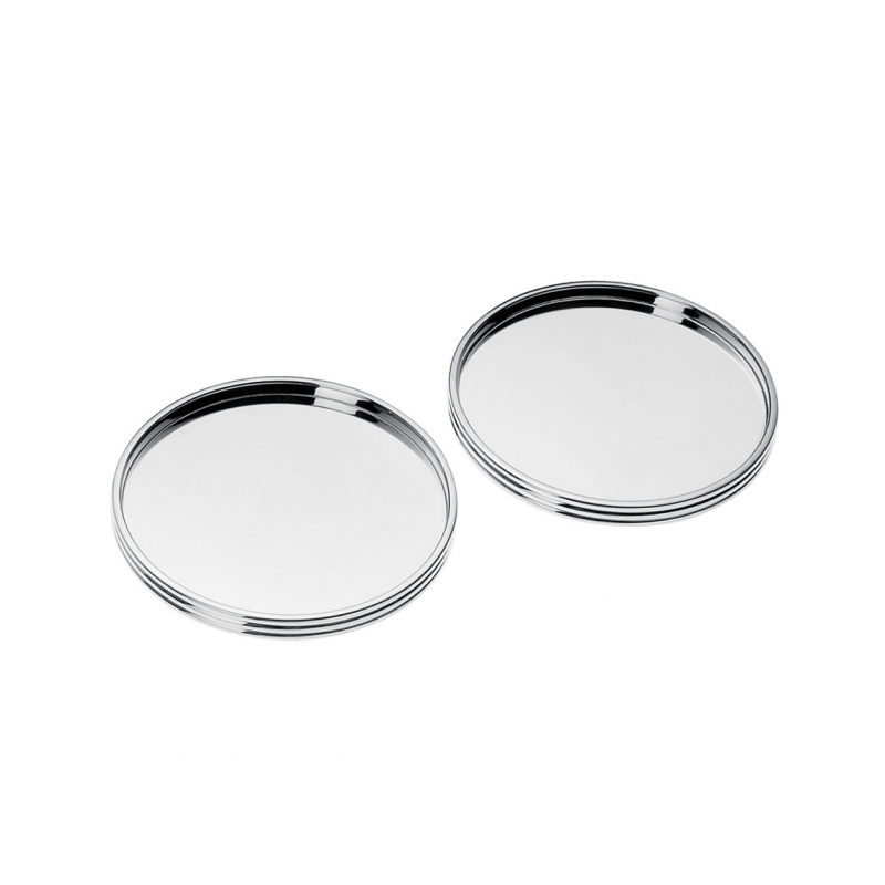 K+T 2 Silver-Plated Coasters