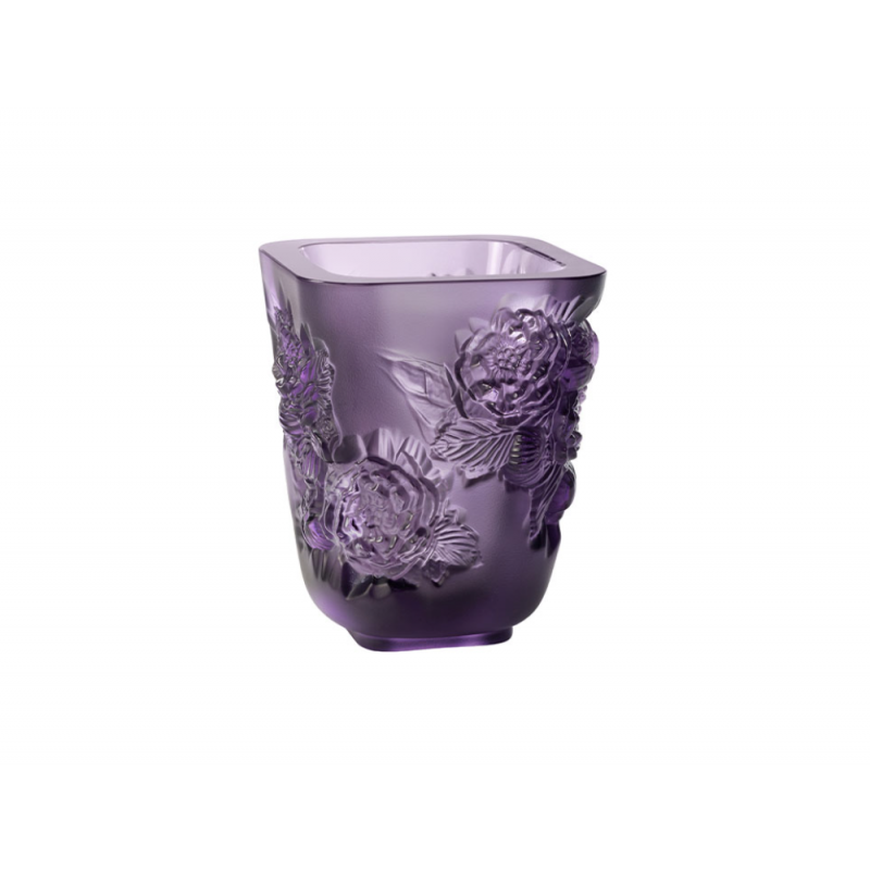 Pivoines Vase Violet Petit Modèle