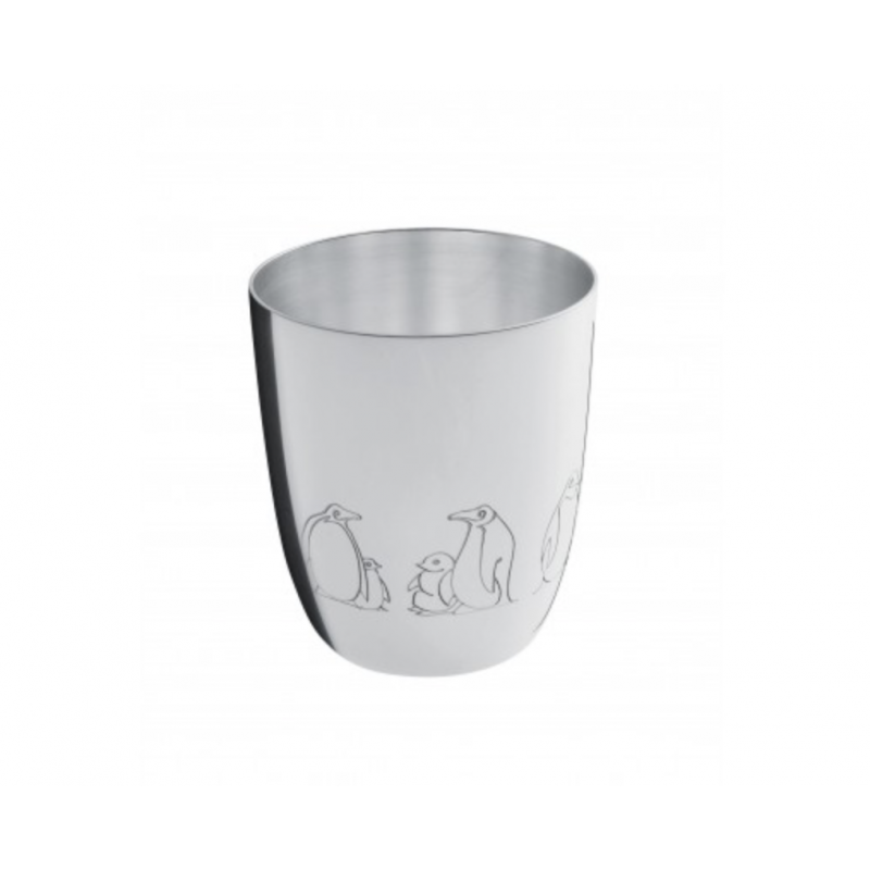 Pingoins Silver-Plated Baby Cup
