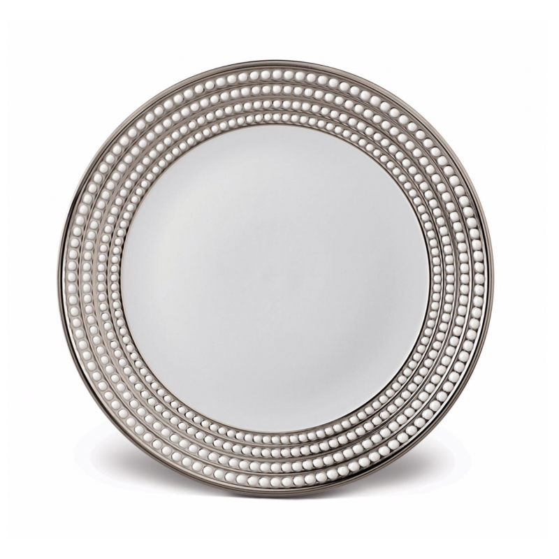 Perlée Platinum Round Platter