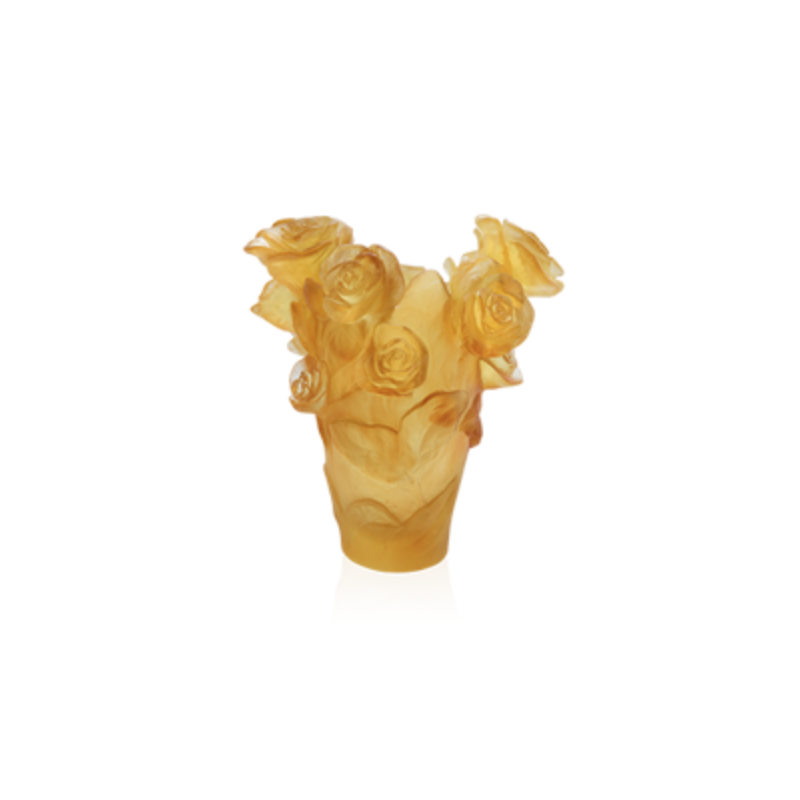 Rose Passion Vase Yellow Small Size Numbered Edition