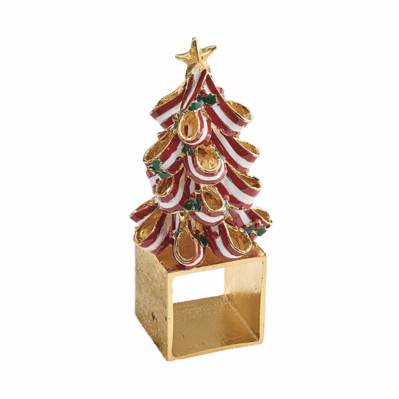 Napkin Ring Holiday Trees - Set of 4