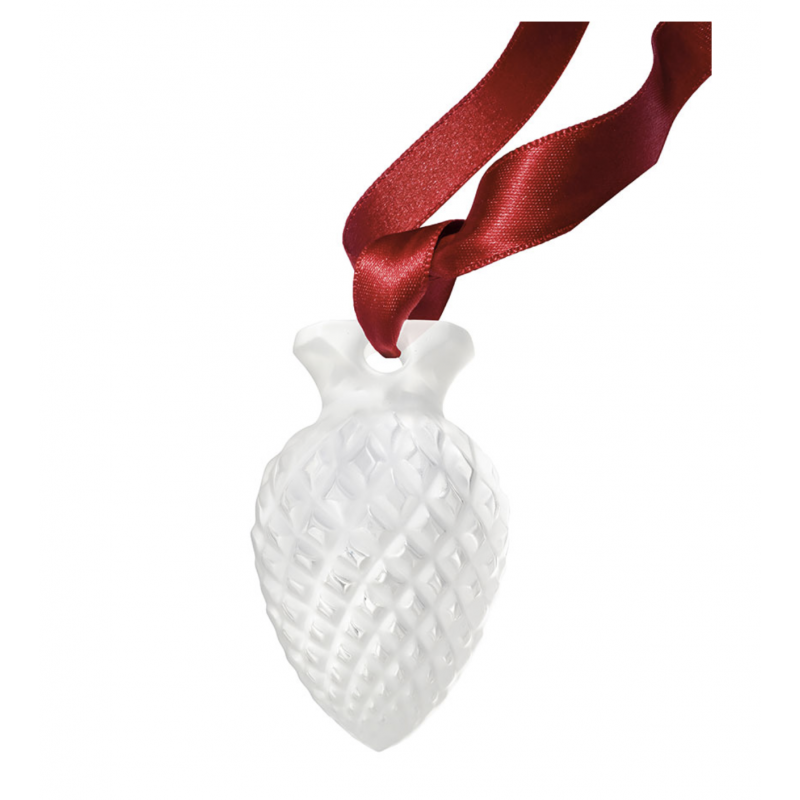 Pine Cone Clear Christmas Ornament 2019
