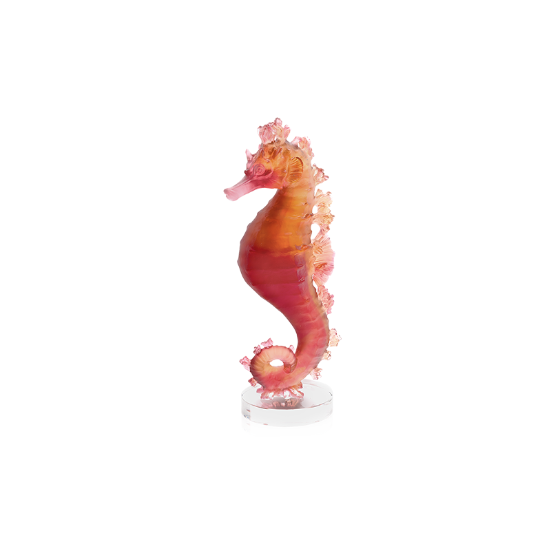 Mer de Corail Amber Red Seahorse Numbered Edition