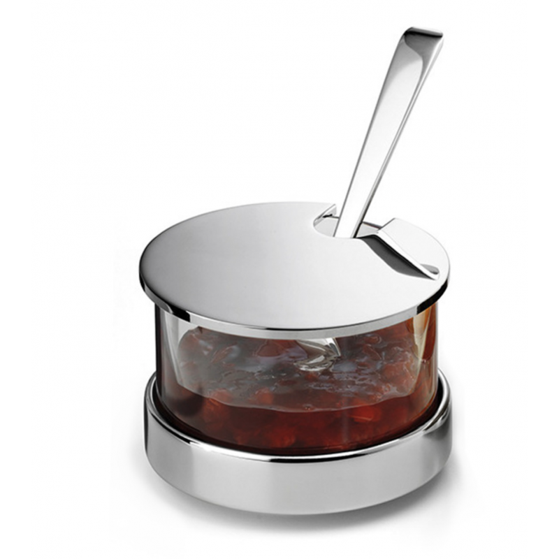 Jam Server with Silver-Plated Lid