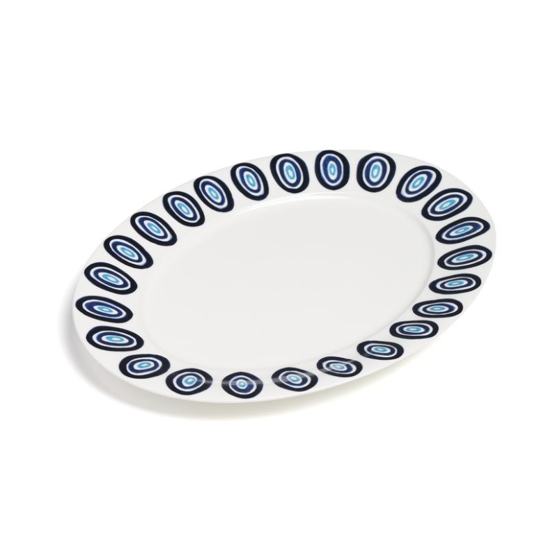 Kyklos Serving Platter Blue
