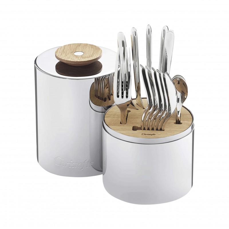 Essentiel 24-piece Stainless Steel Set with Storage Capsule - For 6 People
