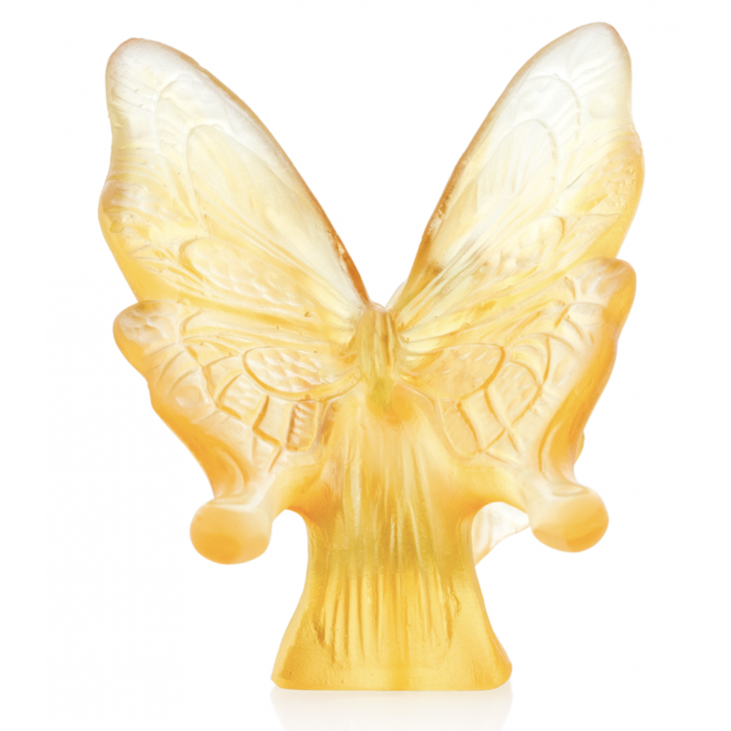 Butterfly Sculpture Yellow/Amber
