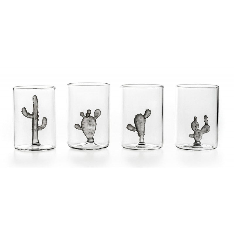 Cactus Glass - Set of 4