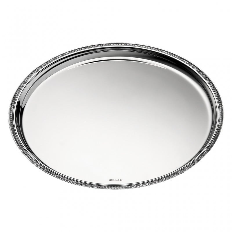 Malmaison Silver Plated Large Round Tray