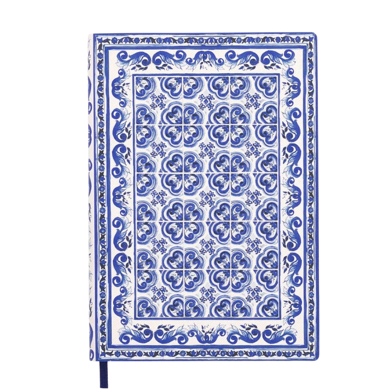 Blue Mediterranean Medium Ruled Notebook