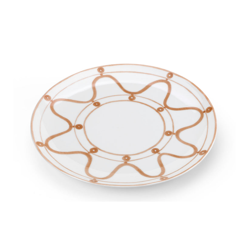 The Serenity Dinner Plate Beige and White