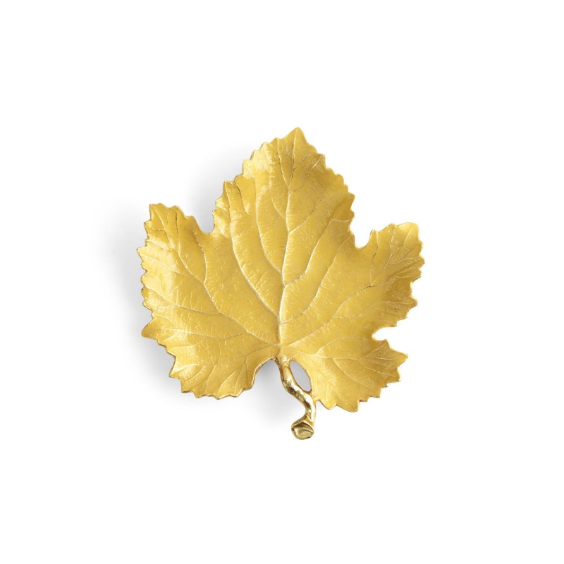 Vine Yellow Grape Leaf Dish