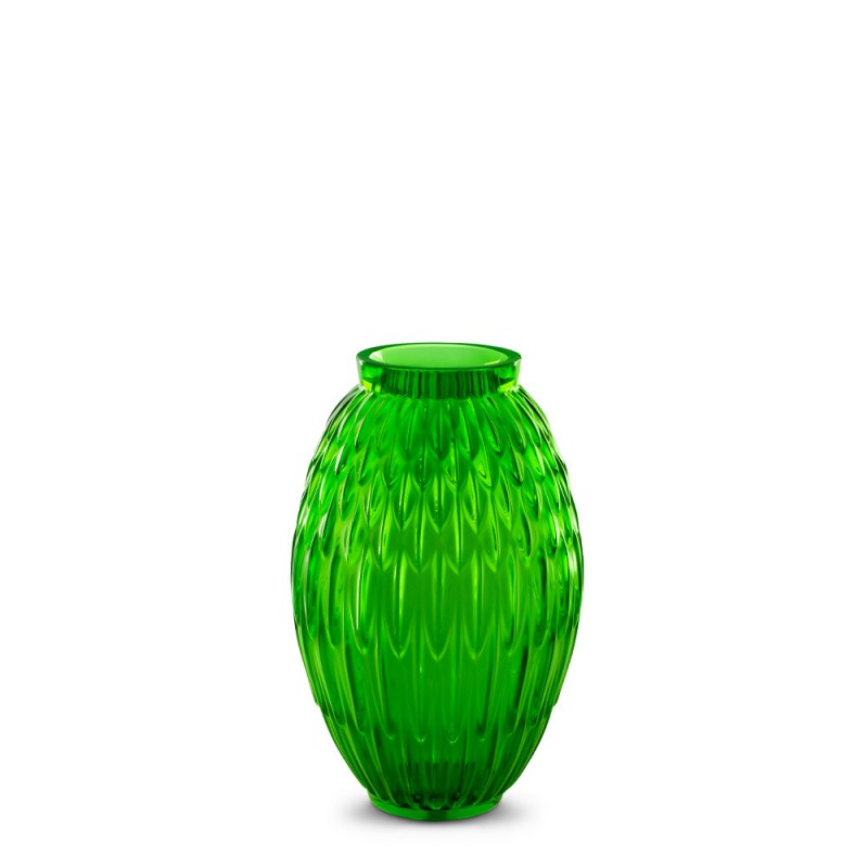 Vase Plumes Green Prairie