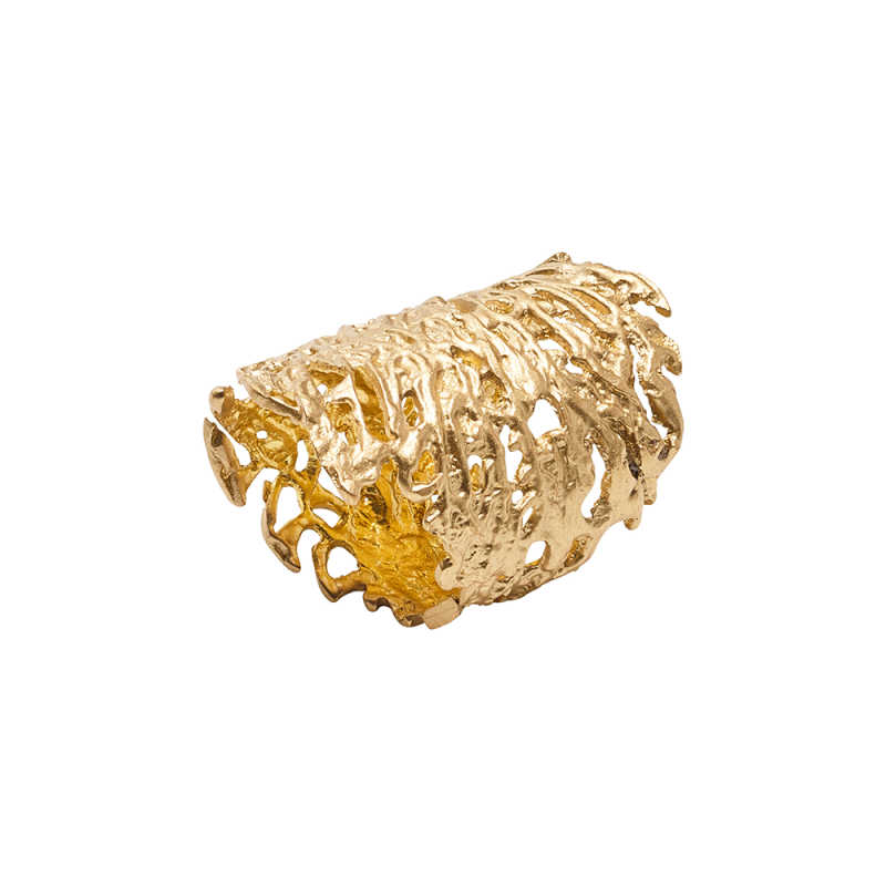 Napkin ring Coral Cuff Gold