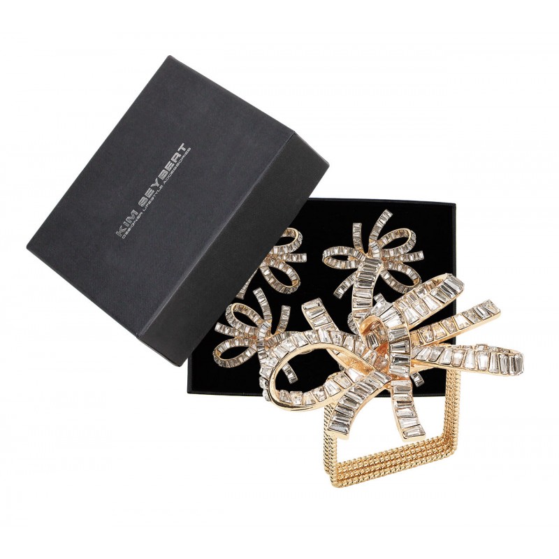 Napkin Ring Jeweled Bow - Set of 4