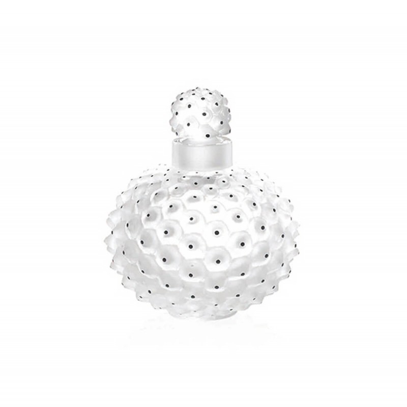 Cactus Perfume Bottle Clear with Black Enamelled
