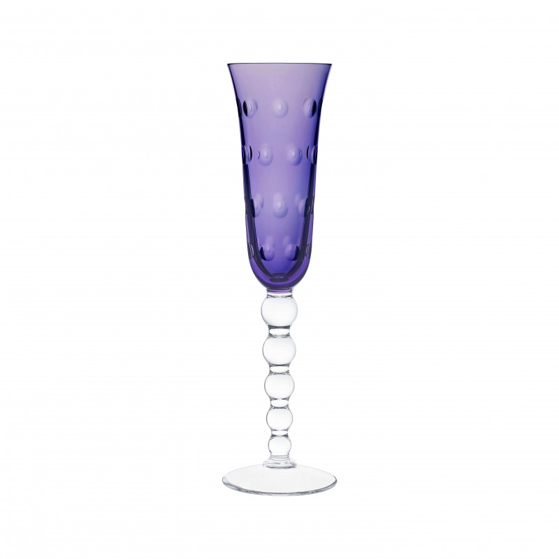 Bubbles Champagne Flute Purple