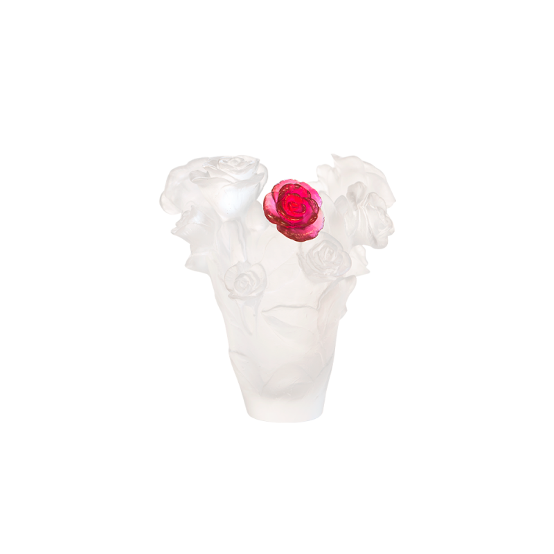 Rose Passion Vase White and Red