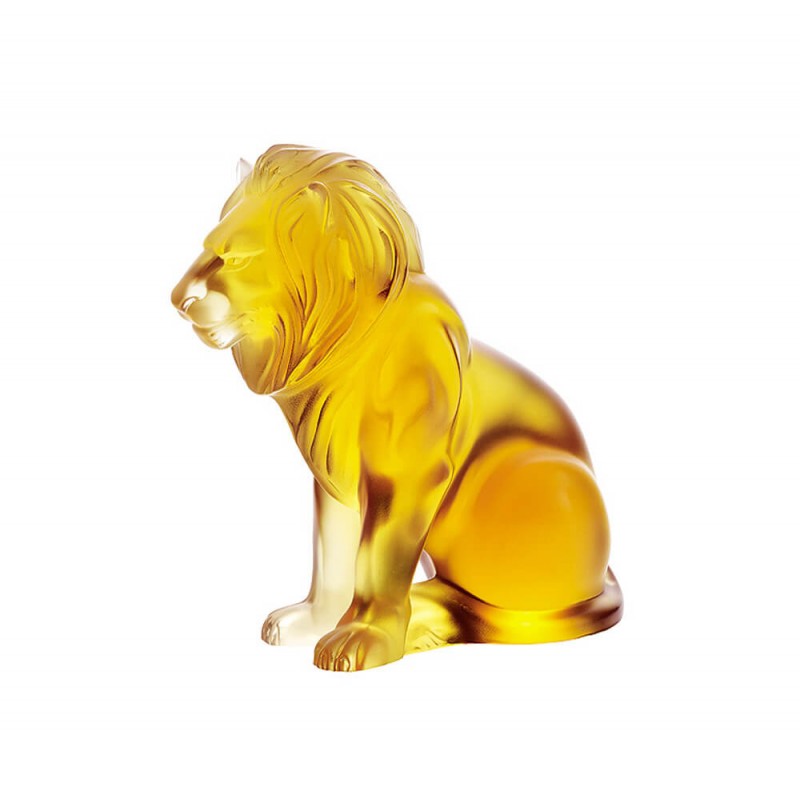 Lion Bamara Sculpture Amber