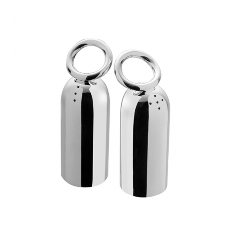 Vertigo Silver-Plated Salt and Pepper Shakers